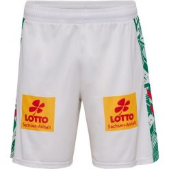 Szorty zewnętrzne FC Magdeburg 2025/26. Białe szorty Hummel, bez wzorów, sportowe. Za 190.50 zł.