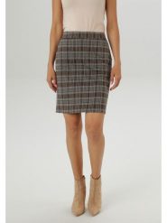 Aniston Spódnica w kolorze ciemnobrązowo-białym rozmiar: 42. Brązowe spódnice Aniston, bez wzorów, mini. Za 65.38 zł.