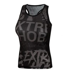 Koszulka sportowa damska bez rękawów Tank top EXTREME HOBBY LETTERS. Niebieskie topy sportowe EXTREME HOBBY, l, bez wzorów, z elastanu, na fitness i siłownię. Za 139.00 zł.
