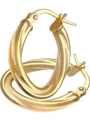 Revoni Złote kolczyki-kreole rozmiar: onesize. Żółte kolczyki Revoni, złote. Za 505.13 zł.