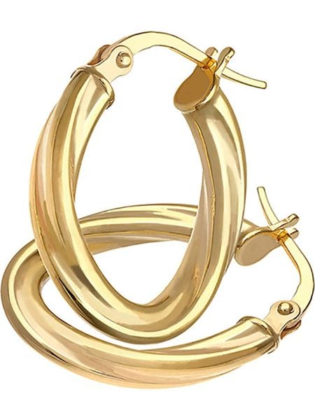 Revoni Złote kolczyki-kreole rozmiar: onesize. Żółte kolczyki Revoni, złote. Za 505.13 zł.