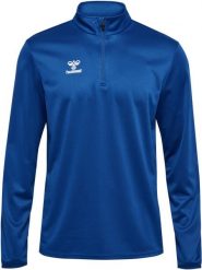 Bluza dresowa 1/2 zip Hummel Essential. Niebieskie bluzy bez kaptura Hummel, m, bez wzorów, z dresówki, bez kaptura, na fitness i siłownię. Za 167.00 zł.