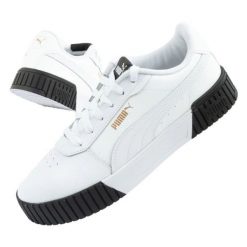 Buty sportowe Puma Carina 2.0 385849 04 białe. Białe buty treningowe bez wzorów, z gumy, bez zapięcia. Za 283.36 zł.