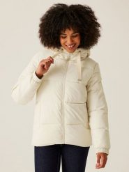 Regatta Kurtka pikowana "Arilie" w kolorze kremowym rozmiar: 46. Brązowe kurtki Regatta, bez wzorów, bez kaptura. Za 210.45 zł.