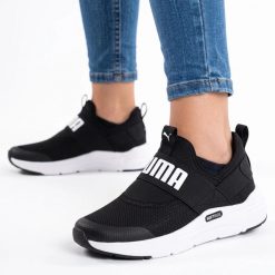Buty damskie sneakersy sportowe Puma SOFTRIDE WIRED 2. Białe buty treningowe Puma, bez wzorów, z jeansu, bez zapięcia, na fitness i siłownię. Za 159.00 zł.