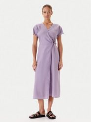 Tatuum Sukienka letnia Ziana T2506.194 Fioletowy Regular Fit. Fioletowe sukienki Tatuum, bez wzorów, z lyocellu, bez kołnierzyka, bez ramiączek. Za 299.99 zł.