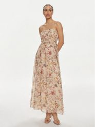 Weekend Max Mara Sukienka letnia Libano 2415221232 Beżowy Regular Fit. Brązowe sukienki Weekend Max Mara, m, bez wzorów, z syntetyku, bez kołnierzyka, bez ramiączek. Za 1,909.00 zł.