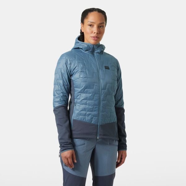 Hybridowa kurtka narciarska damska Helly Hansen Lifaloft. Niebieskie kurtki narciarskie Helly Hansen, na zimę, bez wzorów, bez kaptura, narciarskie. W wyprzedaży za 709.50 zł.
