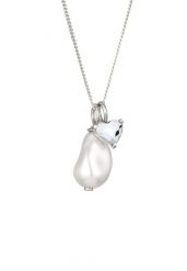 Elli Naszyjnik z Perłami Kobiety Serce Wisiorek Łańcuch Pancerny Perła Syntetyczna Barokowa Biała 925 Sterling Silver Dzień Matki 45 cm Naszyjniki 1 c. Białe naszyjniki Elli, z materiału, z kryształem, srebrne. Za 203.99 zł.