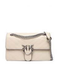 PINKO Torebka Love One Light Mini Al 25-26 PLTT 106173 A2JC Écru. Kopertówki Pinko, bez wzorów, ze skóry, wizytowe, bez dodatków. Za 1,779.00 zł.