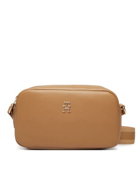 Tommy Hilfiger Torebka Th Essential Camera Bag AW0AW18370 Brązowy. Brązowe listonoszki Tommy Hilfiger, bez wzorów, ze skóry, bez dodatków. Za 257.99 zł.