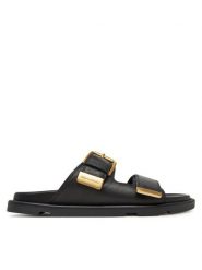 Marc O'Polo Klapki RR2M3061 Czarny. Czarne klapki Marc O'Polo, bez wzorów, ze skóry, bez obcasa, bez zapięcia. Za 469.99 zł.