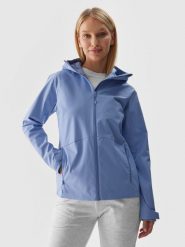4F Kurtka przejściowa membrana 5000 damska - niebieska XL. Niebieskie kurtki 4f, m, bez wzorów, z dzianiny, klasyczne, z kapturem. W wyprzedaży za 139.99 zł.