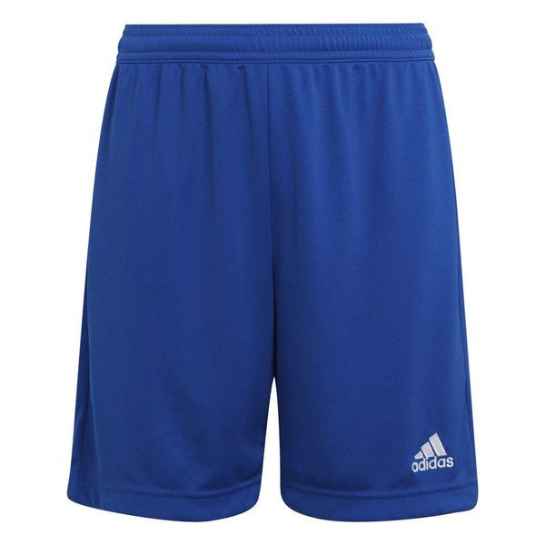 Spodenki piłkarskie dla dzieci adidas Entrada 22. Niebieskie szorty adidas, bez wzorów, sportowe. Za 62.00 zł.