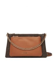 MICHAEL Michael Kors Torebka 32F5GJ6C8B Brązowy. Brązowe listonoszki MICHAEL Michael Kors, bez wzorów, ze skóry, bez dodatków. Za 629.99 zł.