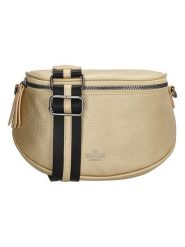 Charm Saszetka "New York" w kolorze złotym - 18,5 x 13,5 x 11,5 cm rozmiar: onesize. Żółte nerki i saszetki Charm, bez wzorów, z materiału, sportowe, bez dodatków. Za 65.99 zł.