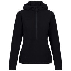 Damska Bluza Z Kapturem Metraya. Czarne bluzy Trespass, bez wzorów, sportowe, bez ramiączek, z kapturem. Za 135.99 zł.