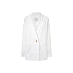 Kurtka damska Pepe Jeans Marisa. Białe kurtki Pepe Jeans, m, w ażurowe wzory, z bawełny, eleganckie, bez kaptura. Za 635.80 zł.