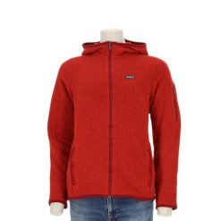 Second life - Patagonia polar damska Better Sweater bluza - Jak nowy. Czerwone bluzy bez kaptura Patagonia, l, bez wzorów, z materiału, bez kaptura, trekkingowe. Za 255.56 zł.