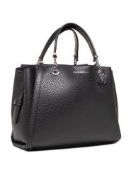 Emporio Armani Torebka Y3D159 YFN6E 88197 Czarny. Czarne torebki klasyczne Emporio Armani, bez wzorów, ze skóry, bez dodatków. Za 639.99 zł.