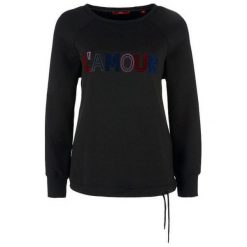 S.Oliver bluza damska, 34, czarna. Czarne bluzy S.Oliver, s, bez wzorów, bez ramiączek, bez kaptura. Za 199.00 zł.
