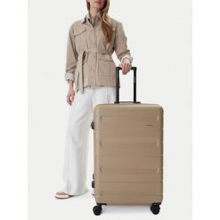 Walizka duża GINO ROSSI. Brązowe walizki Gino Rossi, duże. Za 349.99 zł.