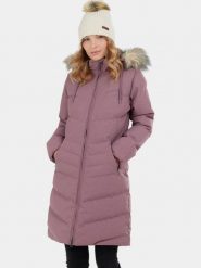 Płaszcz Zimowy Damski Fundango Puppis. Czerwone płaszcze FUNDANGO, na zimę, l, bez wzorów, z futra, eleganckie, bez kaptura. Za 649.00 zł.