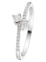 CARATELLI Złoty pierścionek "Aphrodite" z diamentami rozmiar: 56. Szare pierścionki CARATELLI, z diamentem, złote. Za 1,600.99 zł.