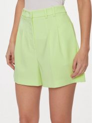 Patrizia Pepe Szorty materiałowe 8P0597/A6F5-G568 Zielony Regular Fit. Zielone szorty Patrizia Pepe, bez wzorów, z materiału. Za 519.99 zł.