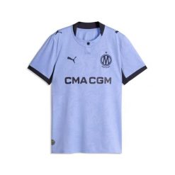 Koszulka trzecia dla kobiet OM 2026/27. Fioletowe t-shirty sportowe Puma, l, bez wzorów, z materiału, bez ramiączek, do piłki nożnej. Za 431.00 zł.