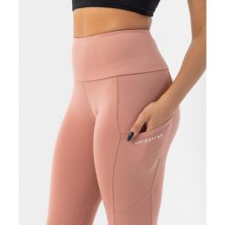 Legginsy z kieszeniami sportowe dla kobiet Carpatree Libra. Brązowe legginsy Carpatree, bez wzorów, sportowe. Za 209.99 zł.