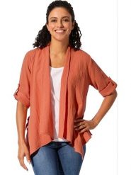 WITT WEIDEN Kardigan w kolorze pomarańczowym rozmiar: 42. Pomarańczowe swetry WITT WEIDEN, bez wzorów, z bawełny, bez ramiączek. Za 56.99 zł.