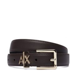 Pasek Armani Exchange. Brązowe paski Armani Exchange, bez wzorów. Za 329.99 zł.
