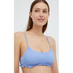United Colors of Benetton biustonosz kąpielowy lekko usztywniona miseczka. Niebieskie bikini United Colors Of Benetton, bez wzorów, z materiału. W wyprzedaży za 89.99 zł.