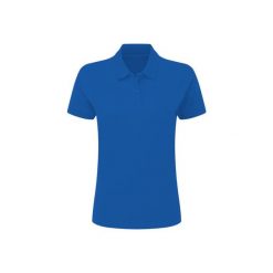 Damska Bawełniana Koszulka Polo Krótki Rękaw. Niebieskie t-shirty sportowe SG, l, bez wzorów, z bawełny, bez ramiączek. Za 60.99 zł.