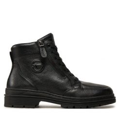 Botki Tamaris. Czarne botki Tamaris, bez wzorów, bez obcasa, na płaskiej podeszwie, bez zapięcia. Za 269.99 zł.
