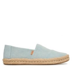 Espadryle Toms. Niebieskie espadryle TOMS, bez wzorów, bez obcasa. Za 339.99 zł.
