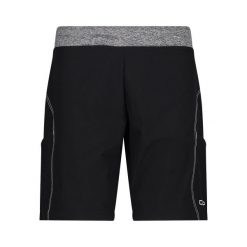 Szorty damskie CMP. Czarne szorty CMP, bez wzorów, sportowe. Za 164.00 zł.