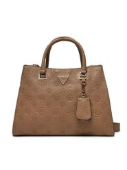 Guess Torebka HWPG93 49070 Beżowy. Brązowe torebki klasyczne Guess, z aplikacjami, ze skóry, bez dodatków. Za 369.99 zł.
