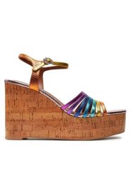 Kurt Geiger Sandały 2031769109 Kolorowy. Sandały Kurt Geiger, bez wzorów, ze skóry, bez obcasa, na koturnie, bez zapięcia. Za 819.99 zł.