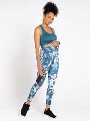 Dare 2b Ciążowe legginsy sportowe "Influential" w kolorze niebieskim rozmiar: 40. Niebieskie legginsy Dare 2b, bez wzorów, z materiału, sportowe. Za 100.52 zł.