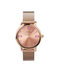Timex Zegarek Transcend TW2V52800 Różowy. Czerwone, analogowe zegarki Timex. Za 549.99 zł.