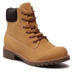 Trapery Jenny Fairy. Brązowe traperki Jenny Fairy, bez wzorów, bez obcasa, bez zapięcia. Za 149.99 zł.