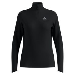 Sweter ½ zamek Essentials Ceramiwarm ODLO. Niebieskie swetry ODLO, s, bez wzorów, z materiału, bez ramiączek. Za 259.40 zł.