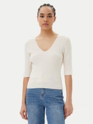 Morgan Sweter 251-MCHAMPI Beżowy Slim Fit. Brązowe swetry Morgan, s, bez wzorów, z syntetyku, bez ramiączek. Za 119.99 zł.