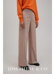 Josephine & Co Spodnie "Moos" w kolorze beżowym rozmiar: 38. Brązowe spodnie materiałowe Josephine & Co, bez wzorów, z materiału. Za 326.95 zł.