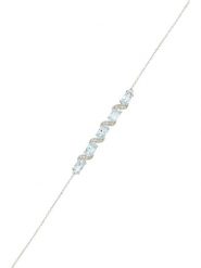 DIAMOND & CO Złota bransoletka "Adelaide" z diamentami i topazami rozmiar: onesize. Niebieskie bransoletki Diamond & Co, z diamentem, złote. Za 1,130.99 zł.