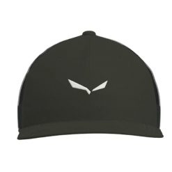 Czapka baseballowa z siatki z logo Salewa Eagle. Czarne czapki z daszkiem Salewa, bez wzorów, z bawełny. Za 179.50 zł.