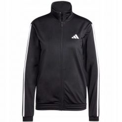 Bluza damska adidas Essentials Trricot 3-Stripes. Czarne bluzy bez kaptura adidas, m, bez wzorów, z materiału, bez kaptura. Za 186.99 zł.