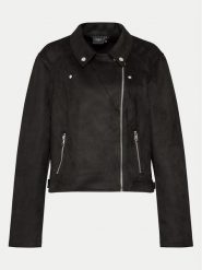 Vero Moda Curve Kurtka z imitacji skóry Jose 10308583 Czarny Slim Fit. Czarne kurtki Vero Moda Curve, bez wzorów, ze skóry, bez kaptura. Za 159.99 zł.